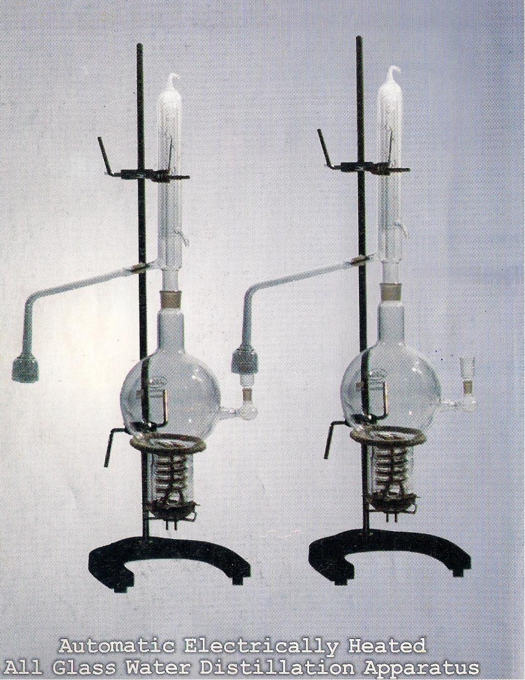 Manufacturers Exporters and Wholesale Suppliers of GLASS DISTILLATION APPARATUS Ambala Cantt Haryana